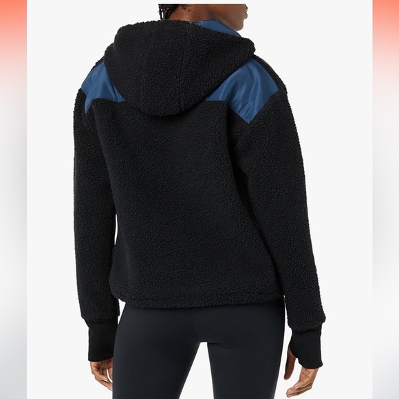 Amazon Essentials Women's Teddy Fleece Quarter Button Hooded Jacket NWT 4X - Picture 3 of 6